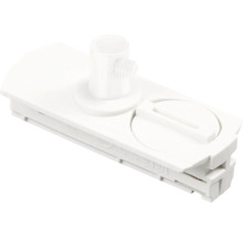 Ein weisser Geruchsverschluss für Waschbecken