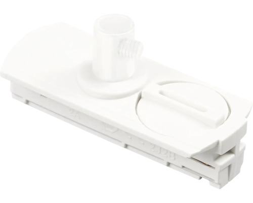 Ein weisser Geruchsverschluss für Waschbecken