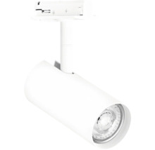 Spot sur rail blanc pour montage au plafond