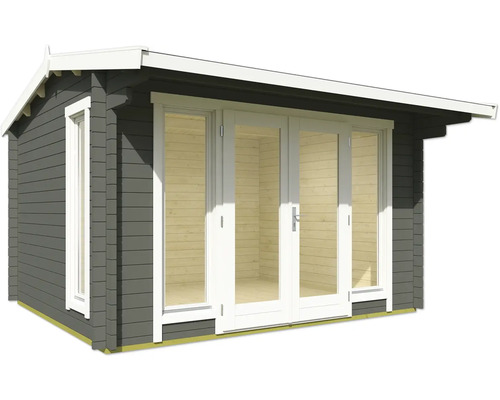 Abri de jardin avec double porte et fenêtre