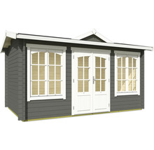 Abri de jardin avec fenêtres et double porte