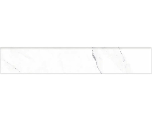 form & style Sockelfliese SIENA weiss 8 cm x 60 cm x 0.9 cm Fliesenmuster mit Marmoroptik