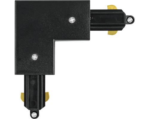 Schwarzes Eckverbindungsstück für Stromschienen-Beleuchtungssysteme