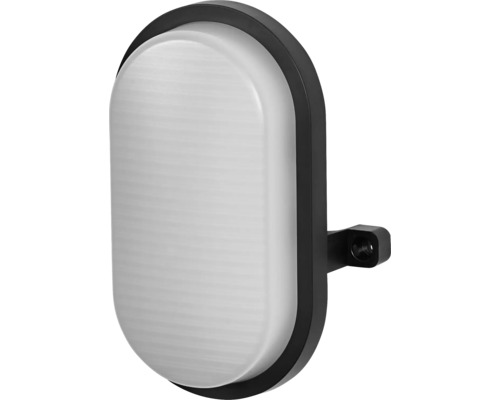 Baustrahler Ledvance 840 lm schwarz Ovale Wandleuchte mit Gehäuse zur Aussenbeleuchtung