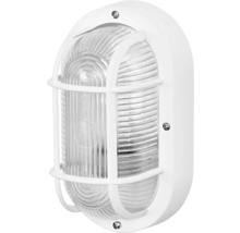 Ovale Wandleuchte mit Gitter für den Aussenbereich