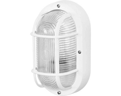 Baustrahler Osram 10 W 0 lm weiss Ovale Wandleuchte mit Gitter für den Aussenbereich