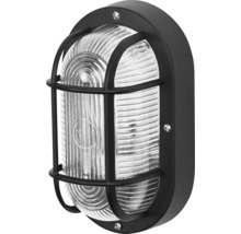 Ovale Aussenleuchte mit Schutzgitter