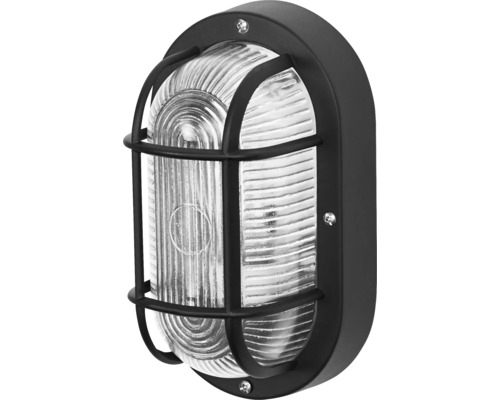 Baustrahler Osram 10 W 0 lm schwarz Ovale Aussenleuchte mit Schutzgitter