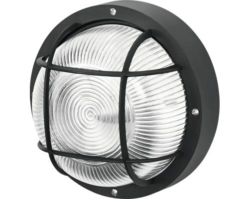 Baustrahler Osram 10 W 0 lm schwarz Runde Aussenleuchte mit Schutzgitter