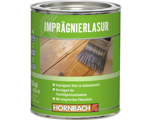 HORNBACH Imprägnierlasur - schütz vor Pilzbefall und Anstrichbläue - farblos 750 ml Imprägnierlasur in einer 750-Milliliter-Dose für den Aussenbereich
