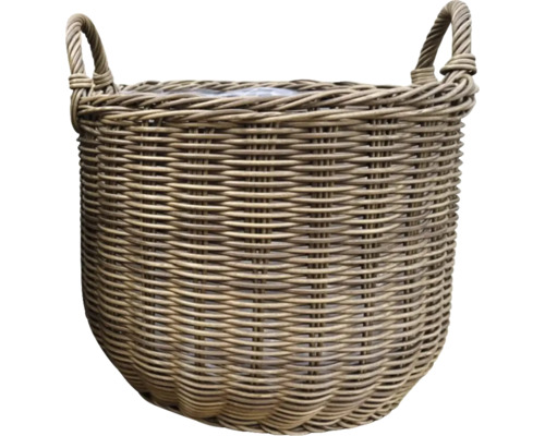 Panier tressé avec poignées