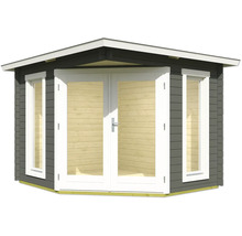 Abri de jardin avec double porte et fenêtres