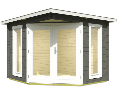 Abri de jardin avec double porte et fenêtres