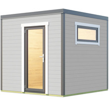 Abri de jardin avec porte et fenêtre