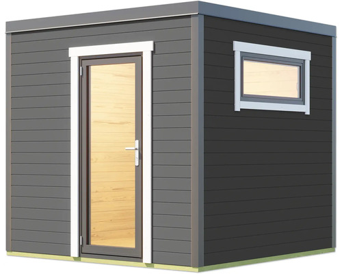 Abri de jardin avec porte et fenêtre