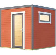 Abri de jardin avec porte et fenêtre