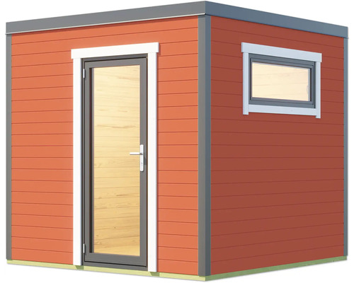 Abri de jardin avec porte et fenêtre