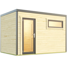 Abri de jardin en bois avec porte et fenêtre