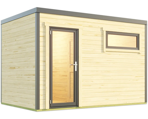 Abri de jardin en bois avec porte et fenêtre