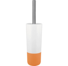 Brosse de toilette avec récipient et manche en acier inoxydable