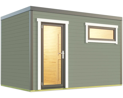 Abri de jardin avec porte et fenêtre