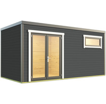 Abri de jardin avec double porte et fenêtre