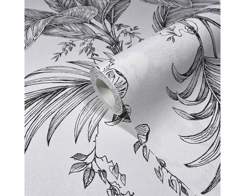 Rouleau de papier peint avec motif de plantes