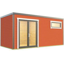 Abri de jardin avec double porte et fenêtre