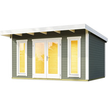 Abri de jardin avec fenêtres et porte double