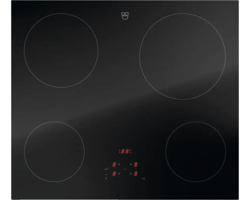 V-ZUG CookTop V2000 A604 Glaskeramikkochfeld Rahmenlos 60 cm 4 Kochzonen 3117300001 V-ZUG CookTop V2000 A604 Glaskeramikkochfeld Rahmenlos 60 cm 4 Kochzonen 3117300001
