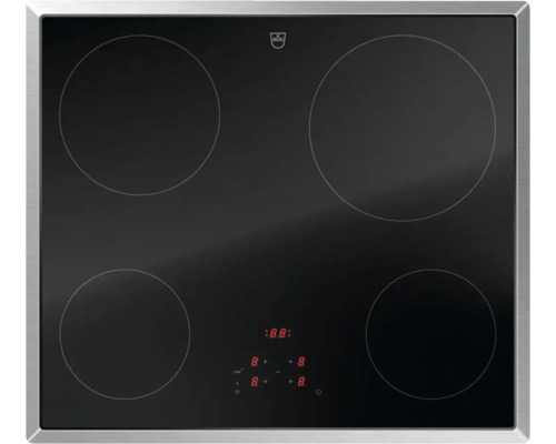 V-ZUG CookTop V2000 A604 Glaskeramikkochfeld mit Rahmen 60 cm 4 Kochzonen 3117300000 V-ZUG CookTop V2000 A604 Glaskeramikkochfeld mit Rahmen 60 cm 4 Kochzonen 3117300000