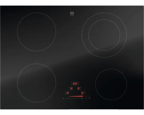 V-ZUG CookTop V4000 A704 Glaskeramikkochfeld Rahmenlos 70 cm 4 Kochzonen 3117000001