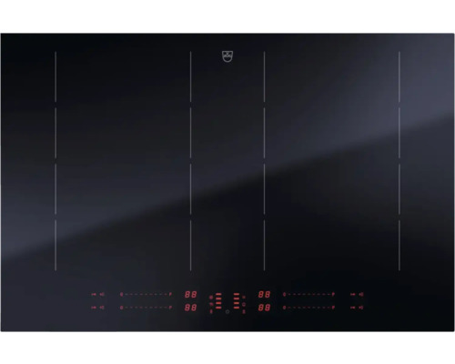 V-ZUG CookTop V4000 I804 Induktionskochfeld Rahmenlos 80 cm 4 Kochzonen 3115800000 V-ZUG CookTop V4000 I804 Induktionskochfeld Rahmenlos 80 cm 4 Kochzonen 3115800000