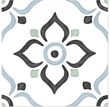 Motif de carreaux avec motif floral