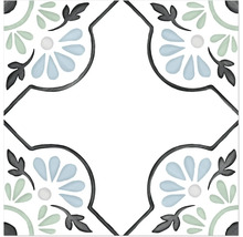 Carreau décoratif avec motif floral pour la conception de murs et de sols