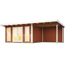 Maison de jardin en bois avec double porte et toit