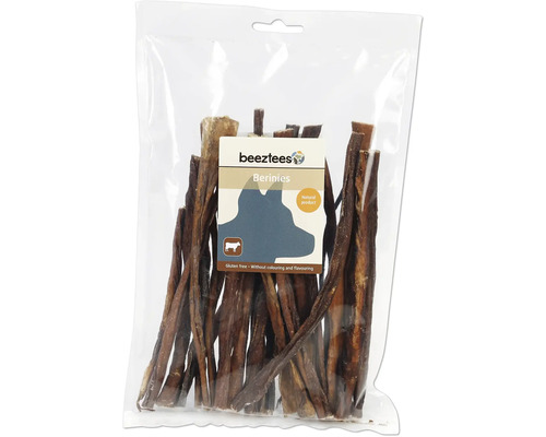 Beetztees Berinies Hundesnack in durchsichtiger Verpackung