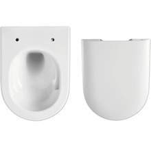 WC suspendu à fond creux en céramique sanitaire avec siège de WC