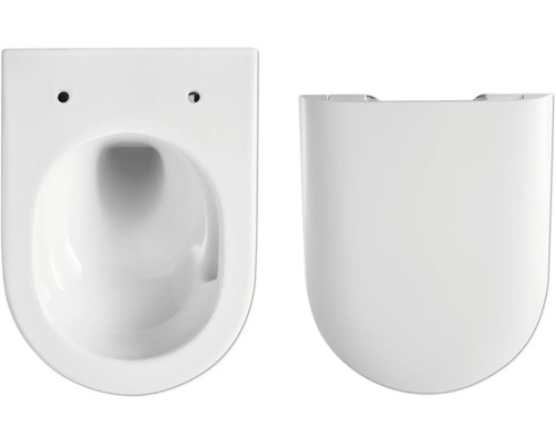 WC suspendu à fond creux en céramique sanitaire avec siège de WC