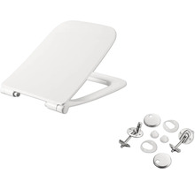 Couvercle de toilette avec matériel de fixation