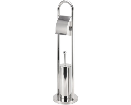 Kombination aus Toilettenpapierhalter und Toilettenbürste aus Metall