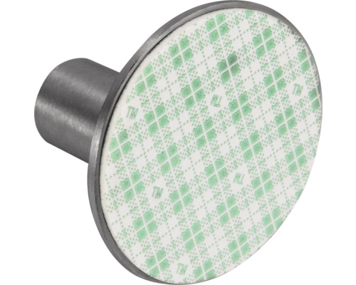 Crochet adhésif en métal avec surface adhésive