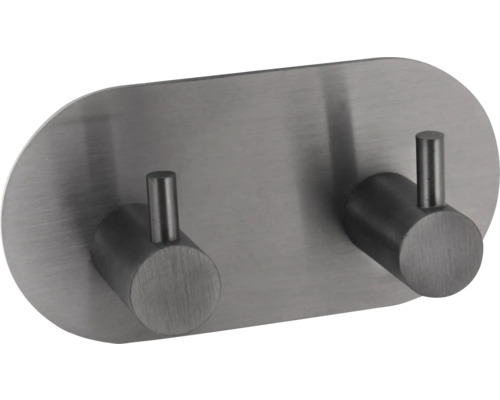 Doppelter Kleiderhaken aus Metall für die Wandmontage