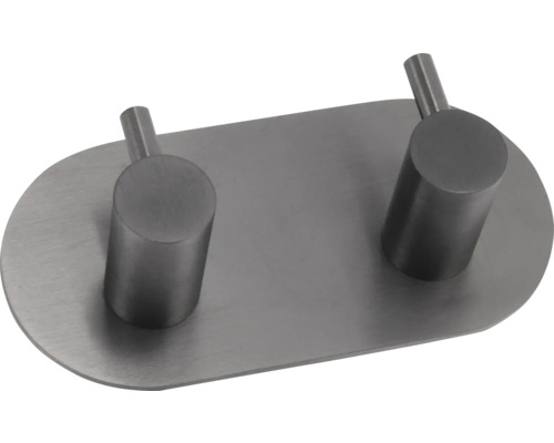 Doppelter Kleiderhaken aus Edelstahl