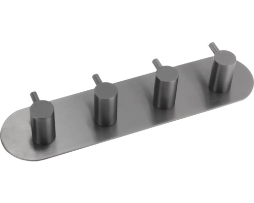 Porte-manteau avec quatre crochets en métal