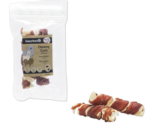 En-cas pour chiens beeztees bâtonnets à mâcher Twister bœuf et poulet 12,5 cm 2 pièces En-cas pour chiens beeztees bâtonnets à mâcher Twister bœuf et poulet 12,5 cm 2 pièces
