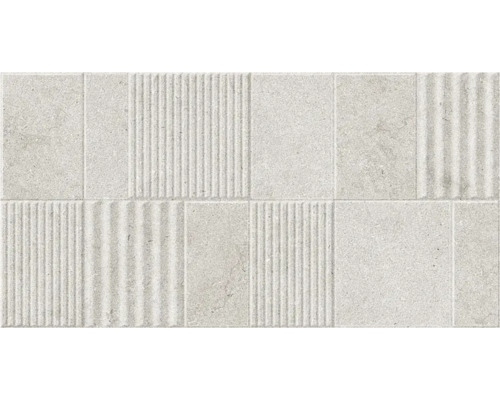 Feinsteinzeug Dekorfliese Limestone grey BxLxS 32x62.5x0.9 cm