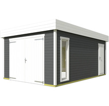 Holzgartenhaus mit Doppeltür und Fenster