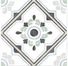 Carreau de sol décoratif avec motif géométrique
