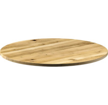 Plateau de table rond en bois